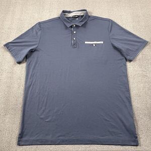 Travis Mathew Polo Shirt Adult Extra Large Blue Short Sleeve Golf Casual Men's